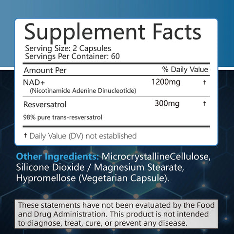 NAD+ Natural Energy Supplement