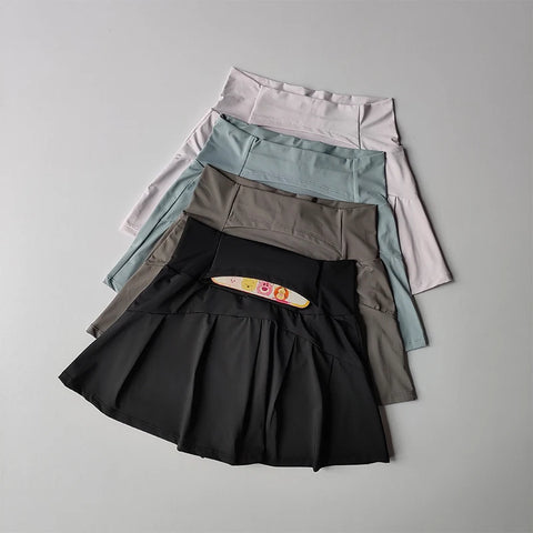 High Waisted Sports Short Skirt