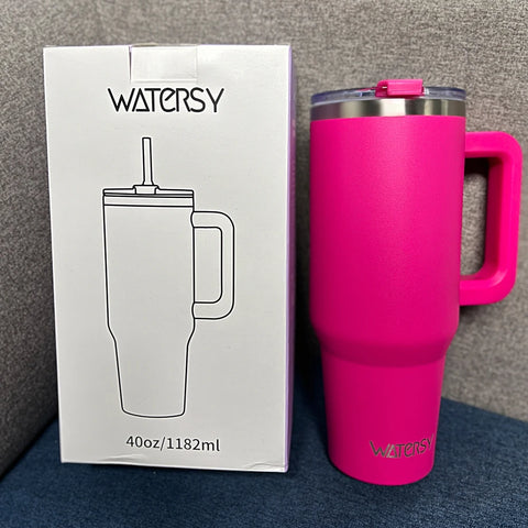 Thermal Bottle with Handle and Straw