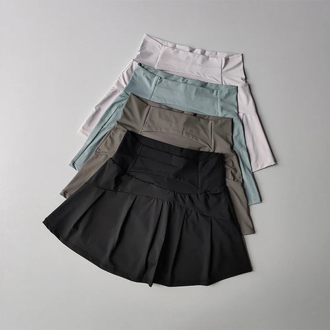 High Waisted Sports Short Skirt
