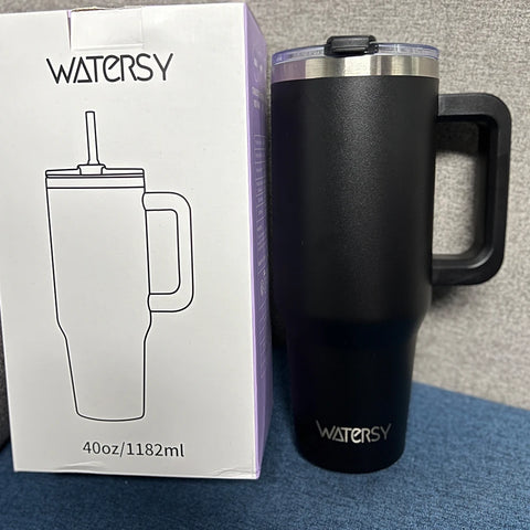 Thermal Bottle with Handle and Straw
