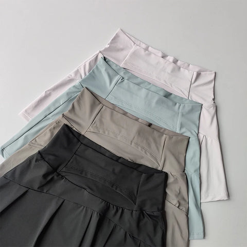 High Waisted Sports Short Skirt