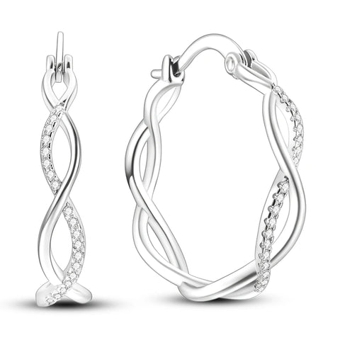 Hoop Earrings Sparkling