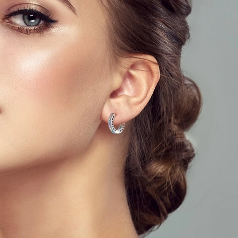 Hoop Earrings Sparkling