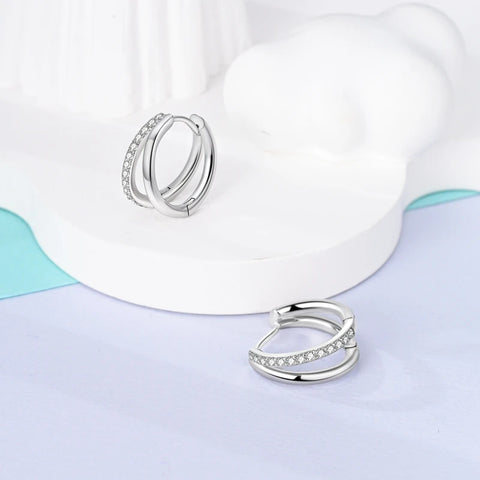 Hoop Earrings Sparkling