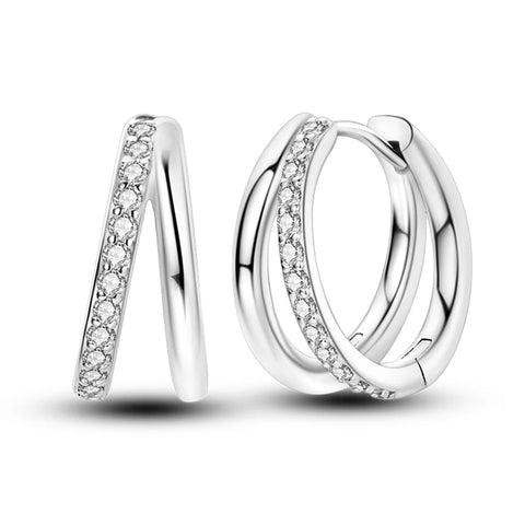 Hoop Earrings Sparkling