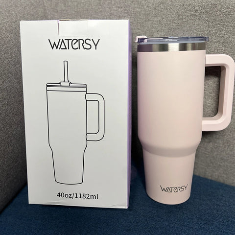 Thermal Bottle with Handle and Straw