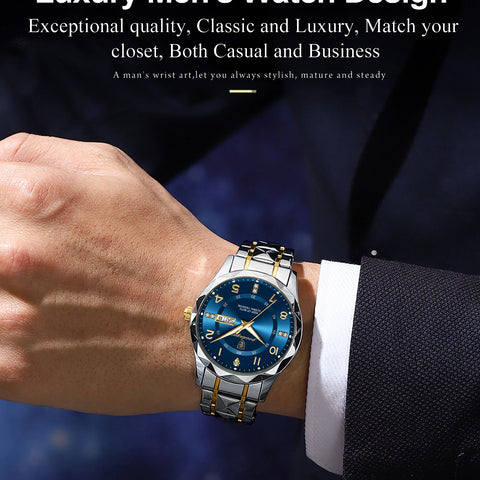 Men Quartz Watch Luminous Wristwatch