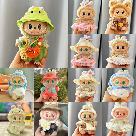 Mini Plush Doll's Clothes for Labubu Dolls