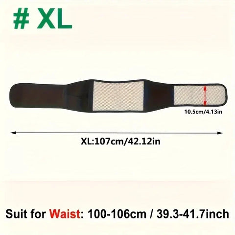 Adjustable Self-Heating Magnetic Therapy Back and Waist Support Belt