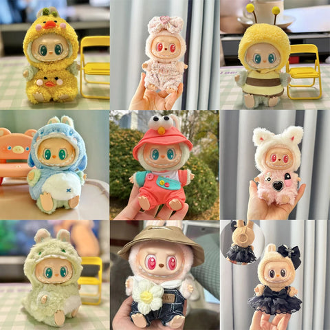 Mini Plush Doll's Clothes for Labubu Dolls