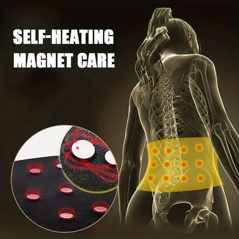 Adjustable Self-Heating Magnetic Therapy Back and Waist Support Belt