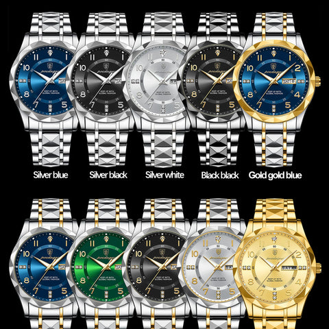 Men Quartz Watch Luminous Wristwatch