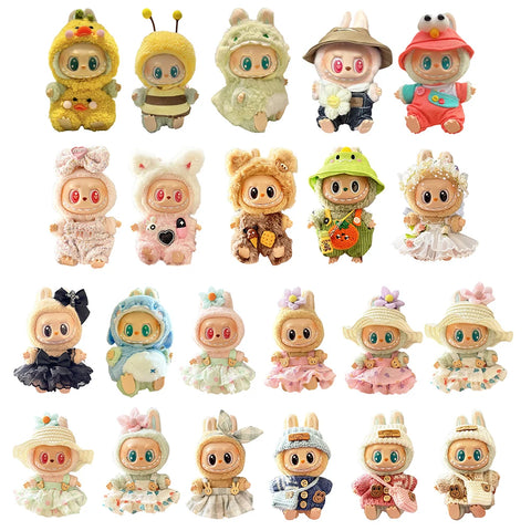 Mini Plush Doll's Clothes for Labubu Dolls