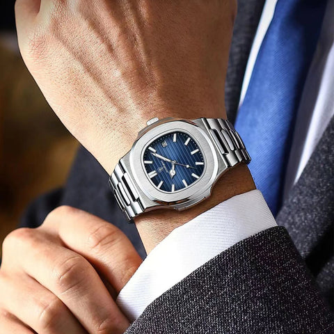 Square Luxury Men Wristwatch