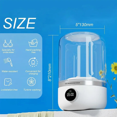 Wireless washing machine portable