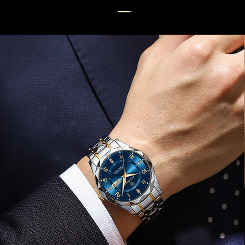 Men Quartz Watch Luminous Wristwatch