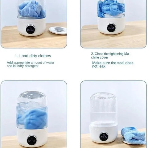Wireless washing machine portable