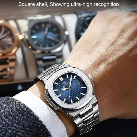 Square Luxury Men Wristwatch