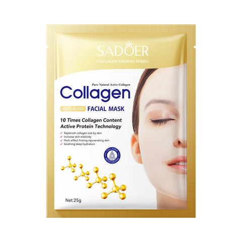 Anti-wrinkle collagen face mask