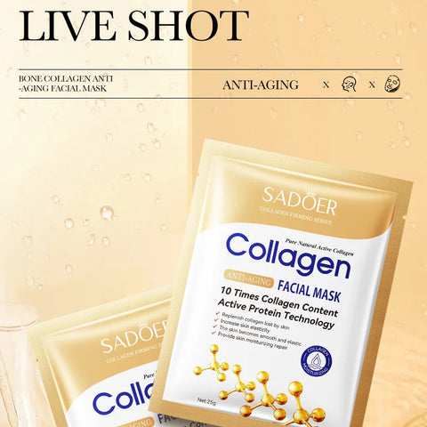 Anti-wrinkle collagen face mask