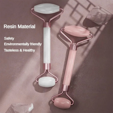 2Pcs Face Massager Roller Guasha