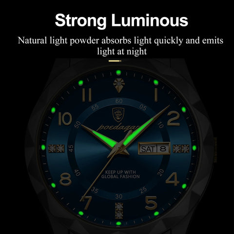 Men Quartz Watch Luminous Wristwatch