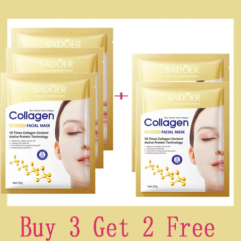 Anti-wrinkle collagen face mask