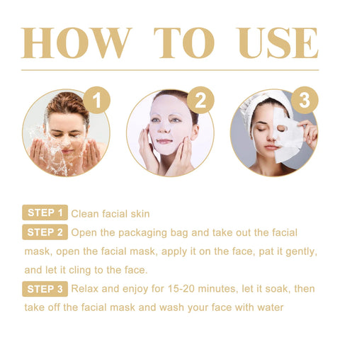 Anti-wrinkle collagen face mask