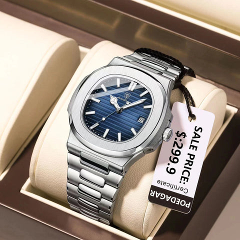 Square Luxury Men Wristwatch