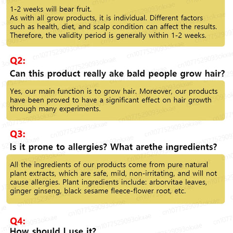 Bottle Hair Growth Essential Oil