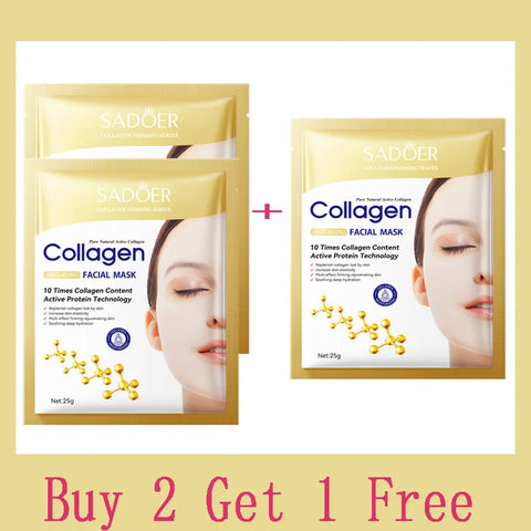 Anti-wrinkle collagen face mask