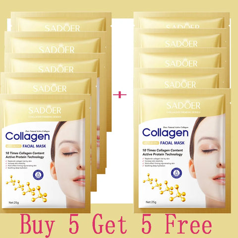 Anti-wrinkle collagen face mask